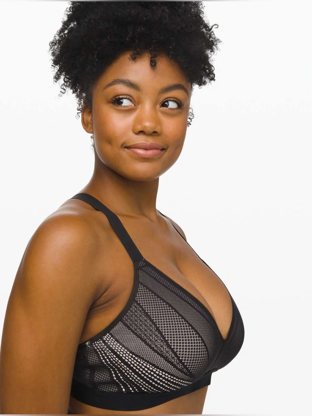 Lululemon Awake to Lace Bra Size 38C Black / Barely Beige